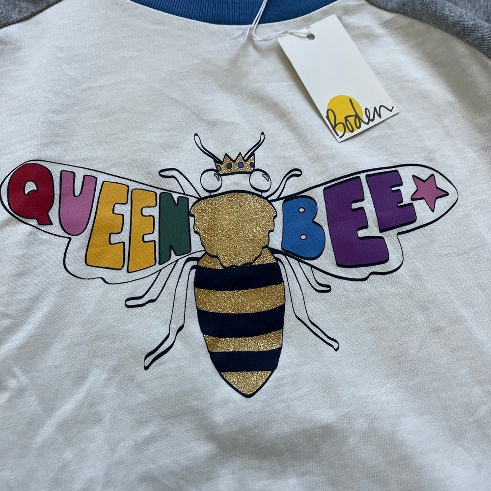 NWT Boden Queen Bee long sleeve t-Shirt kids 13-14 Youth - Picture 2 of 5